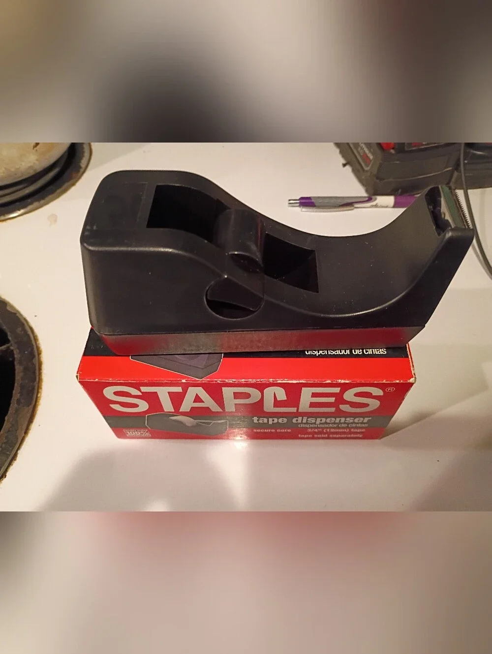 Staples Black Tape Dispenser